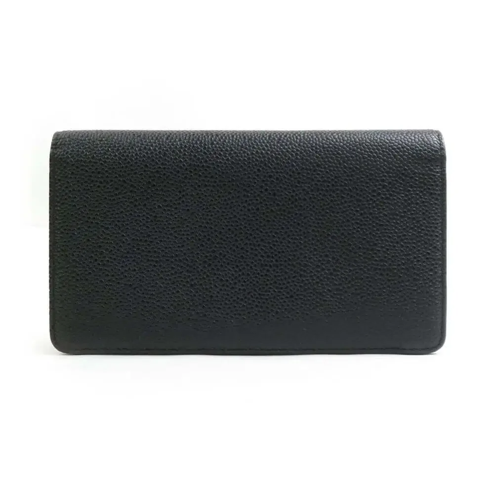 CHANEL Black Caviar Leather Wallet